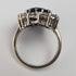 vintage jewelry blue stone sterling silver ring